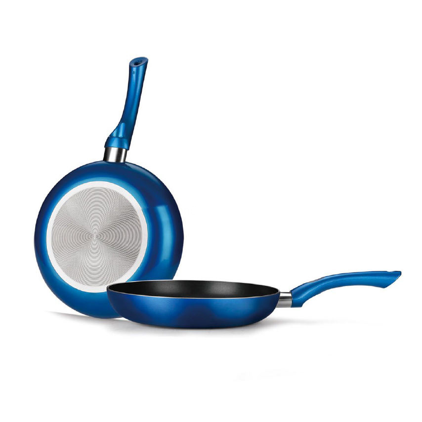 Leagann frypan 24cm 28cm friochadh ceirmeach neamh-mhaide socraithe le haghaidh cócaireachta sa bhaile sa chistin agus campáil lasmuigh