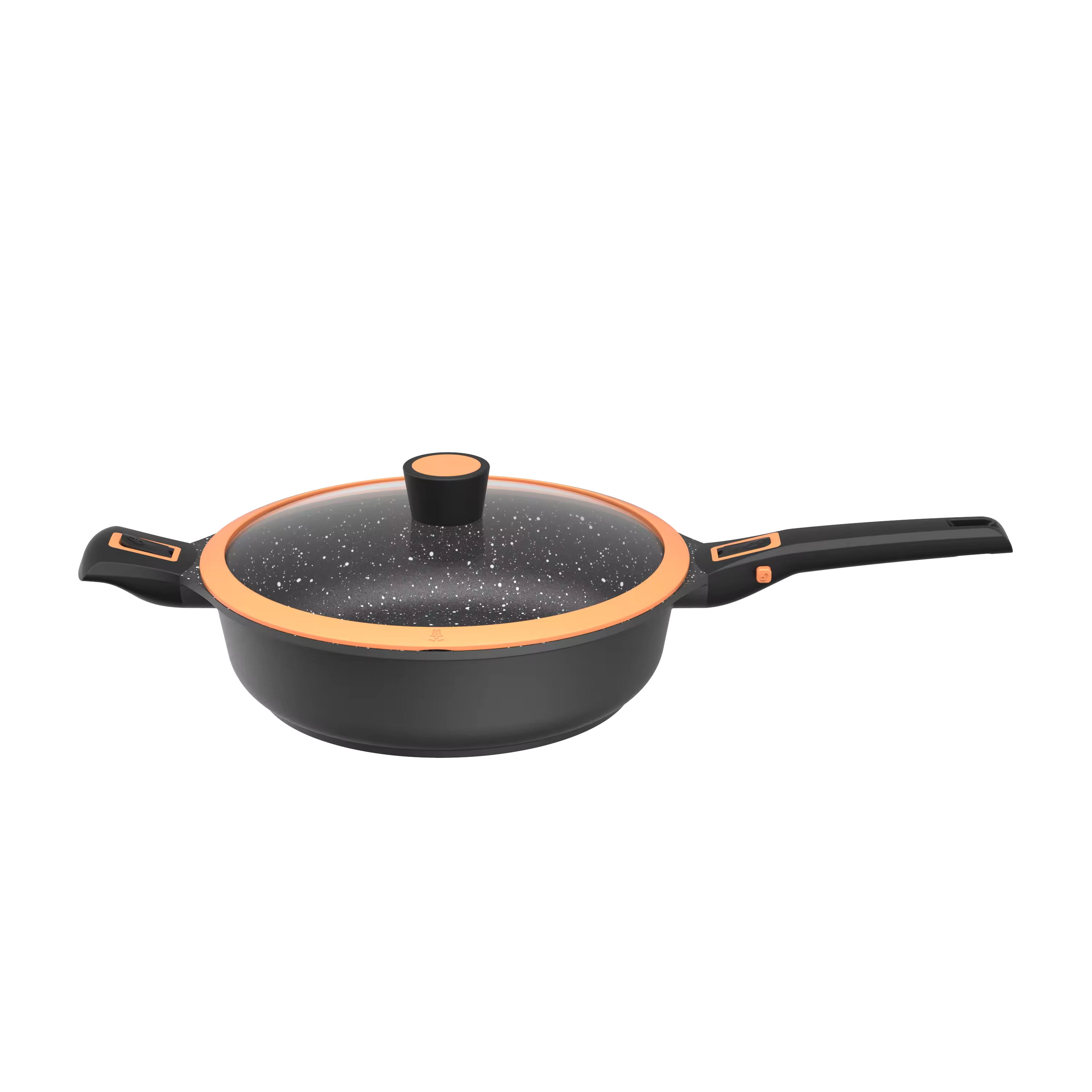 Leerpan alúmanaim sobadora de pota builín teilgthe alúmanam císte domhain fry uachtar reoite meaisín pan dúbailte le clúdach