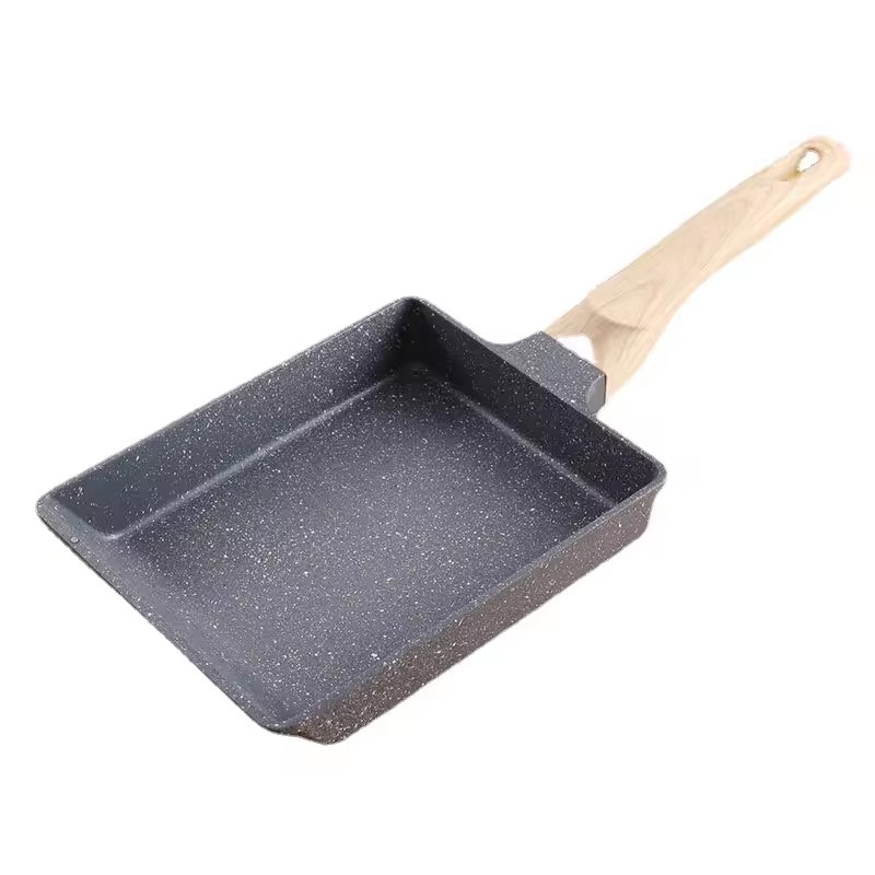 Tiubh agus Ard Jade Cloch Tiubh Uibheacha Rósta Cruithneacht Neamhmhaide Bia Dronuilleogach Grád Fried Uibheacha Pan