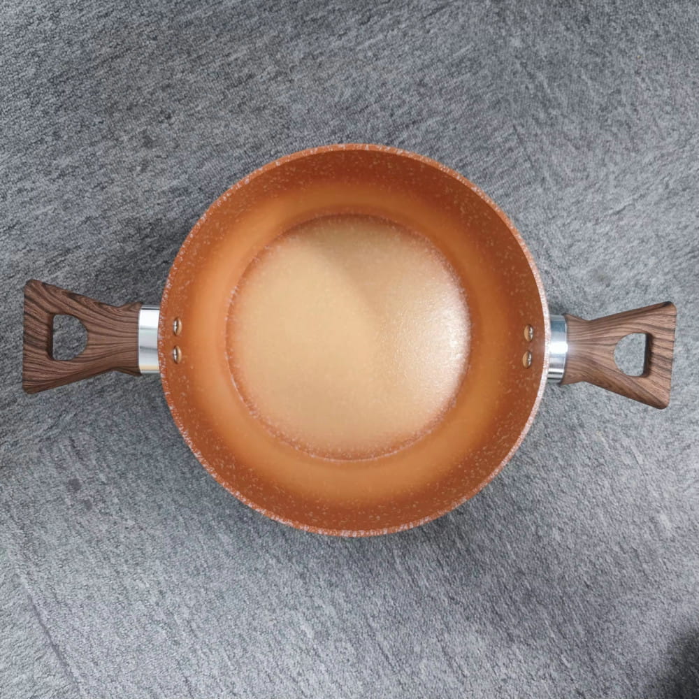 Lógó saincheaptha 24/26/28cm frithghreamaitheacha bia ceirmeach níos teo casseroles pota te baile neamh-bata