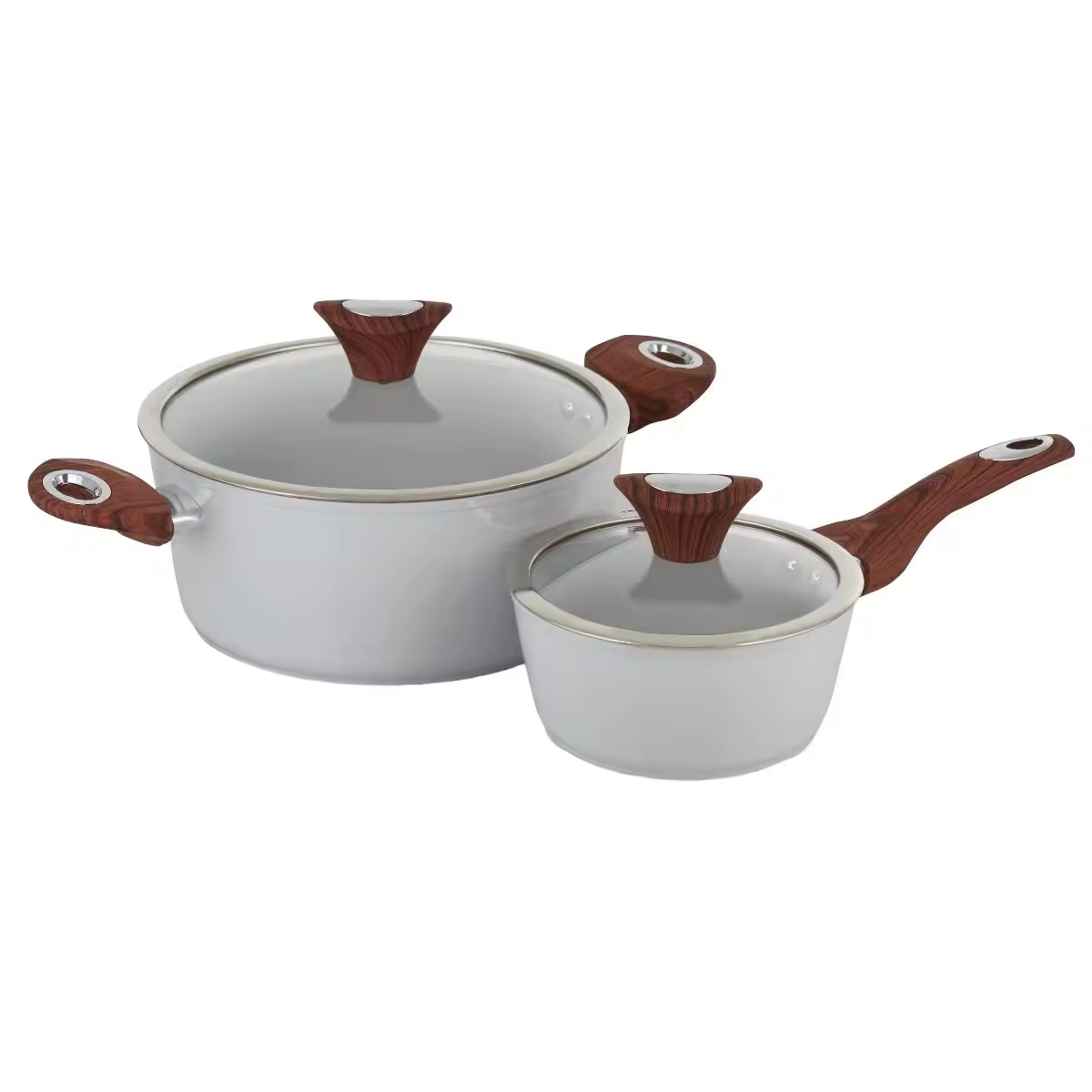 Cistine lógó saincheaptha durable úsáid ilchuspóireach casseroles alúmanaim